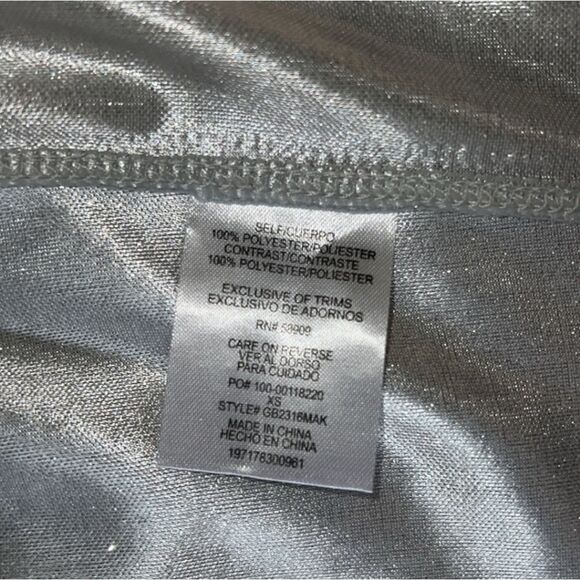 Shimmer Crop Top gianni bini NWT - Picture 5 of 5